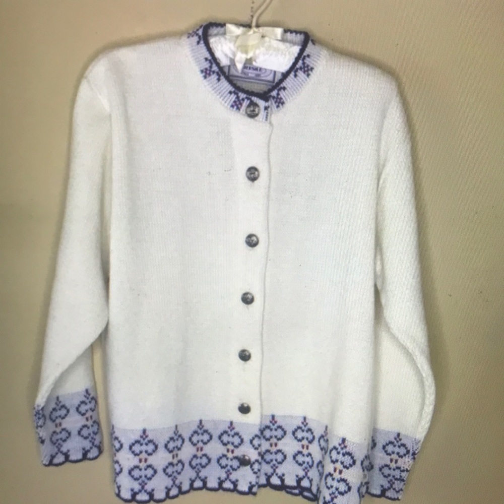 Jersild vintage cardigan sweater granny core size 38